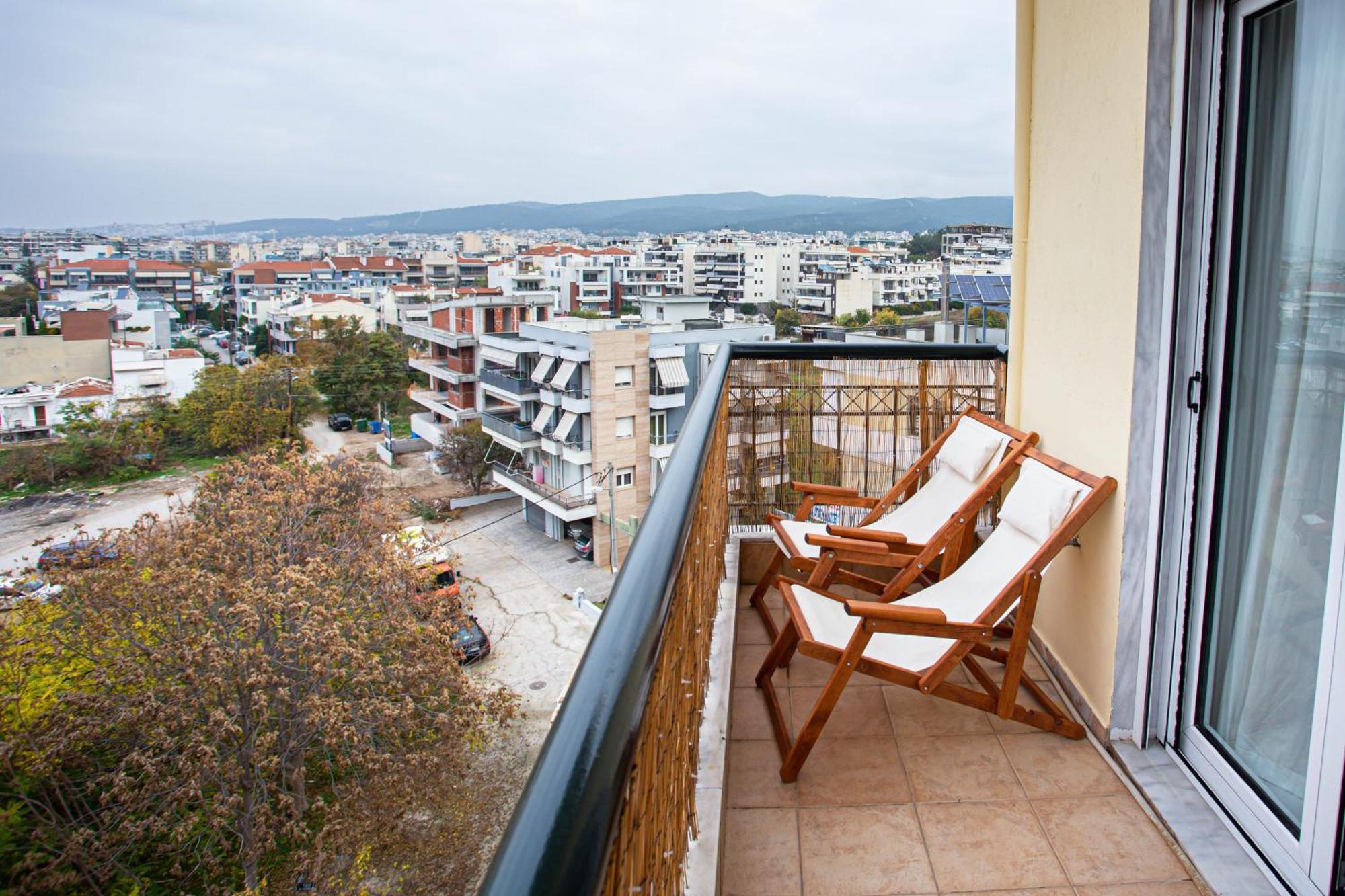 Celestial Garden-Thessaloniki'S Modern, Eclectic Penthouse With An Amazing View And Veranda Exterior foto