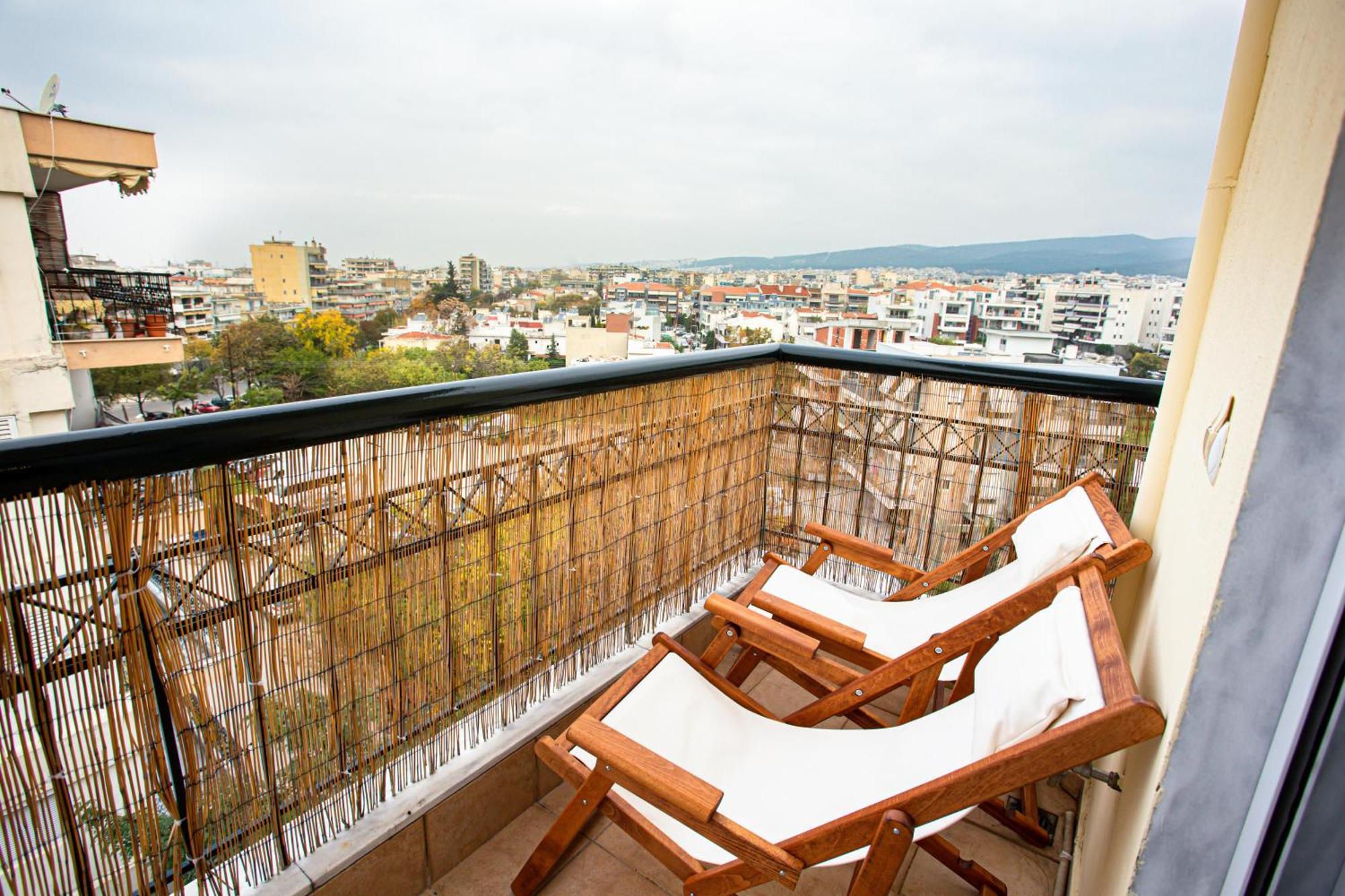 Celestial Garden-Thessaloniki'S Modern, Eclectic Penthouse With An Amazing View And Veranda Exterior foto
